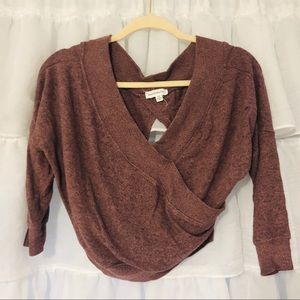 Dance and Marvel off the shoulder crop sweater